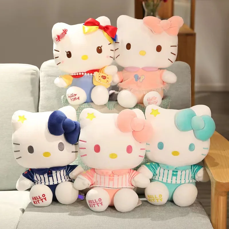 

Kawaii Hello Kitty юбка с принтом бабочки плюшевые Оригинальные милые Платья с цветочным принтом Kt аниме плюшевые куклы игрушка кошка кукла мягкие ...