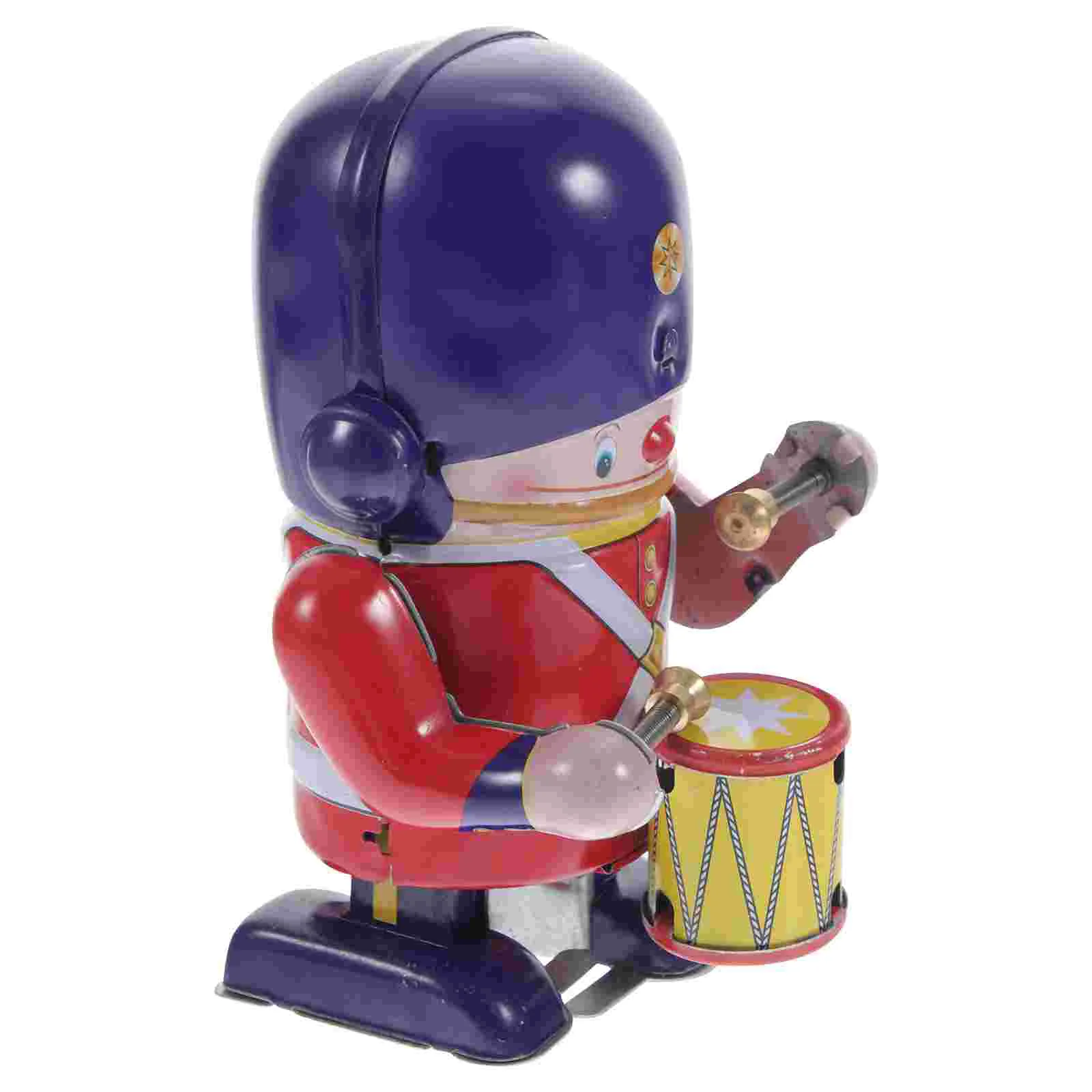 

Walking Percussionist Wind-up Toy Cartoon Clockwork Plaything Adorable Wind-up Soldier Percussionist