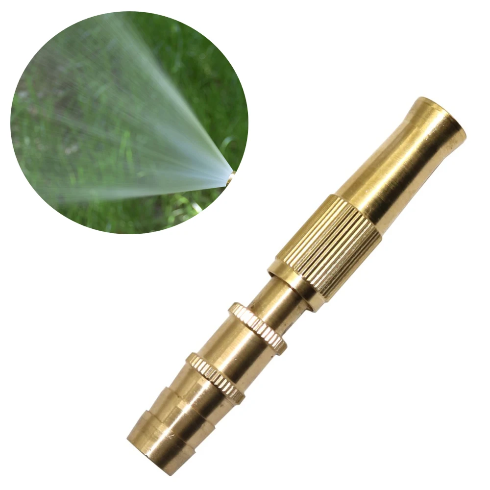 

Латунный Водяной пистолет с зазубринами 13 мм, Регулируемый пистолет-распылитель для полива сада и мойки автомобилей, водный пистолет высок...