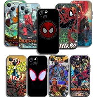 marvel spiderman phone cases for iphone 11 12 pro max 6s 7 8 plus xs max 12 13 mini x xr se 2020 soft tpu carcasa funda