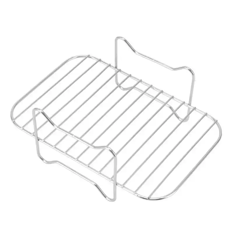 

Fryer Rack Fryer Stainless Steel Rack Polished Heat Resistant for Kitchen