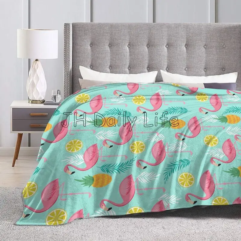 Красивое Одеяло с фламинго супермягкое плюшевое одеяло теплые удобные