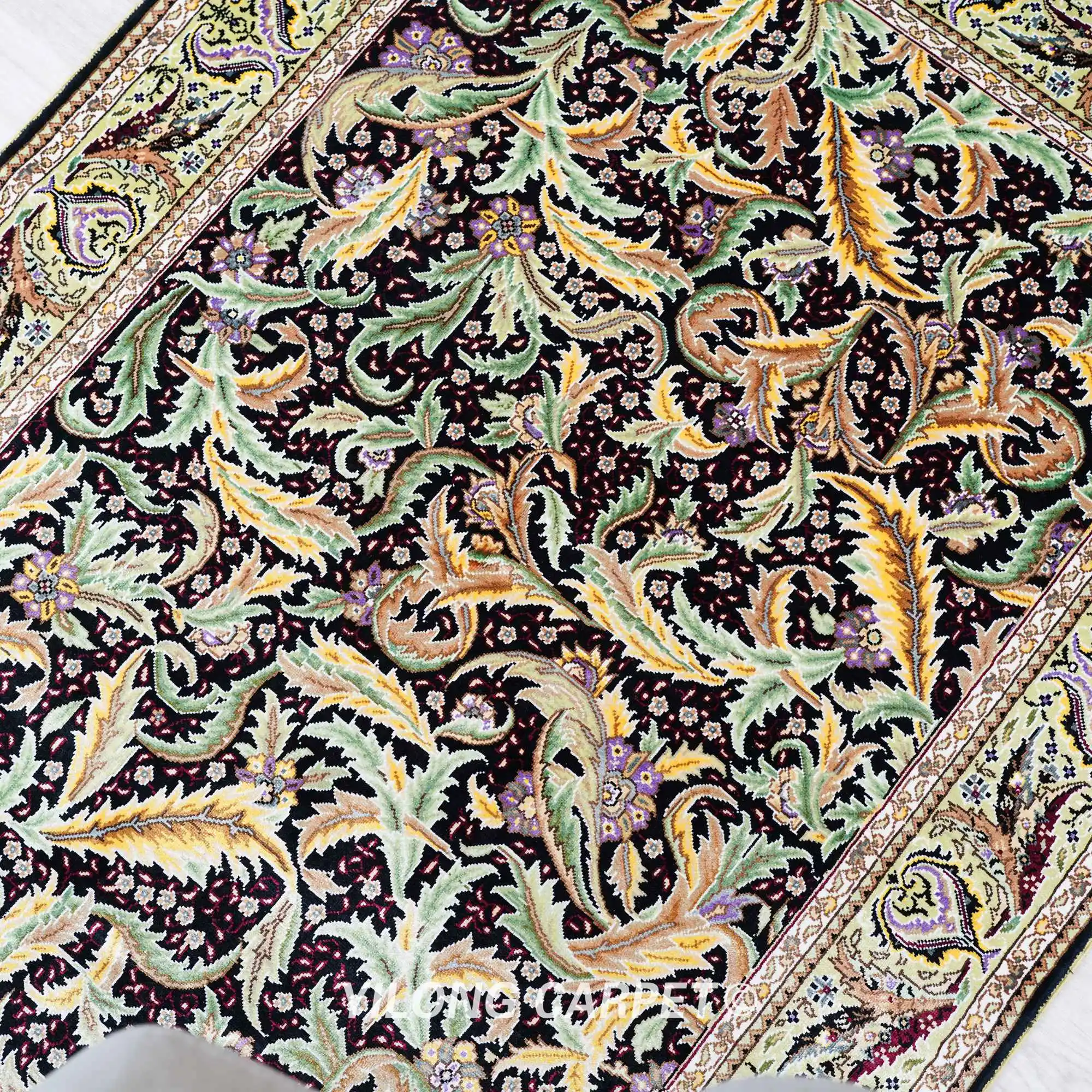 2 7 'x 4' Hereke ковер с перьями элегантный турецкий Шелковый ручной работы (YL0511) |