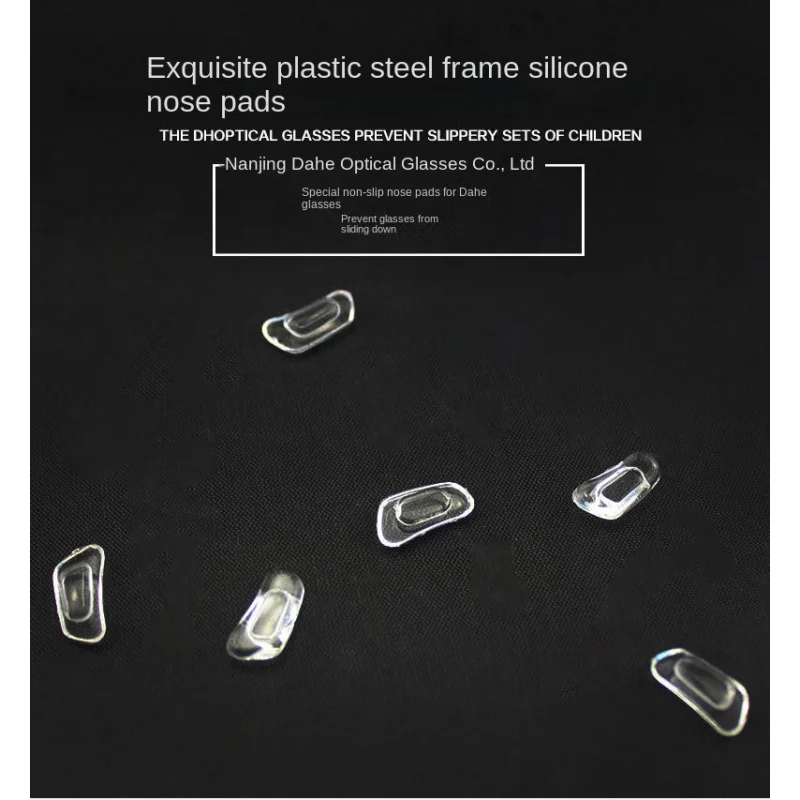 1000 шт. пластиковая стальная оправа нос Pad силиконовый материал вставные детали