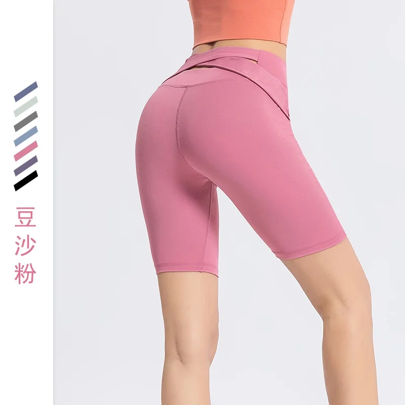 

Женская спортивная одежда облегающие пятиконечные брюки с высокой талией для йоги отдыха бега фитнеса