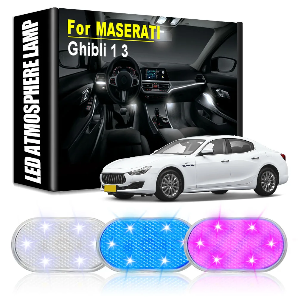 

Car Atmosphere LED Lights Rechargeable Touch led Lamps Car Interior Light Auto Goods Car Accessories for Maserati Ghibli 1 3