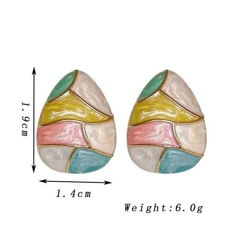 Серьги-гвоздики Guangtuo геометрические