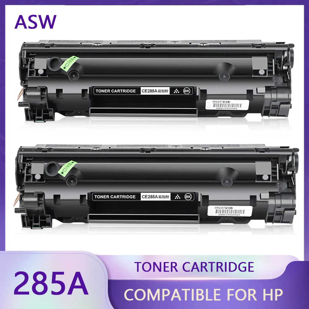 

ASW 2PCS 285 85A 285A CE285A toner cartridge for HP LaserJet Pro P1102 M1130 M1132 M1210 M1212nf M1214nfh M1217nfw