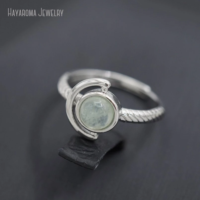 2 шт. круглая монета в форме круга полудрагоценный камень прениты серебряного