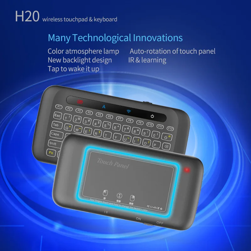

Mini 2.4G Wireless Keyboard Backlight Touchpad IR Learning Fly Air Mouse for PC Smart TV Android TV BOX HTPC IPTV TV Box