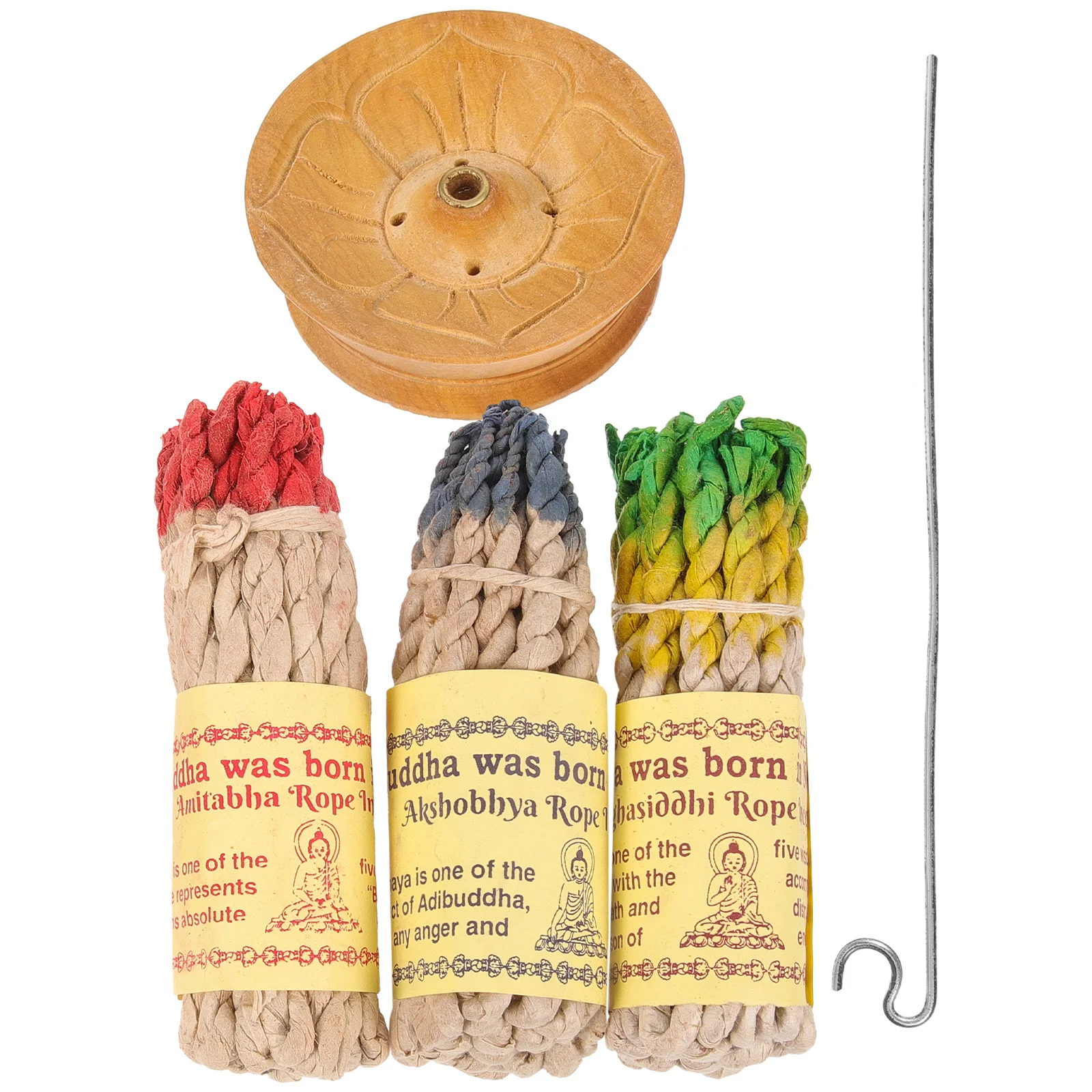 

1 Set Rope Burners Aroma Rope Holder Tray with Rope Incenses
