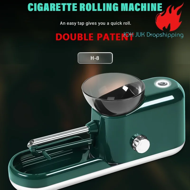 

Jok Juk 6.5 8mm Slim Tube Fully Automatic Electric Rolling Machine High Power Cigarette Maker Smoking Accessorie EU/US/AU Plug