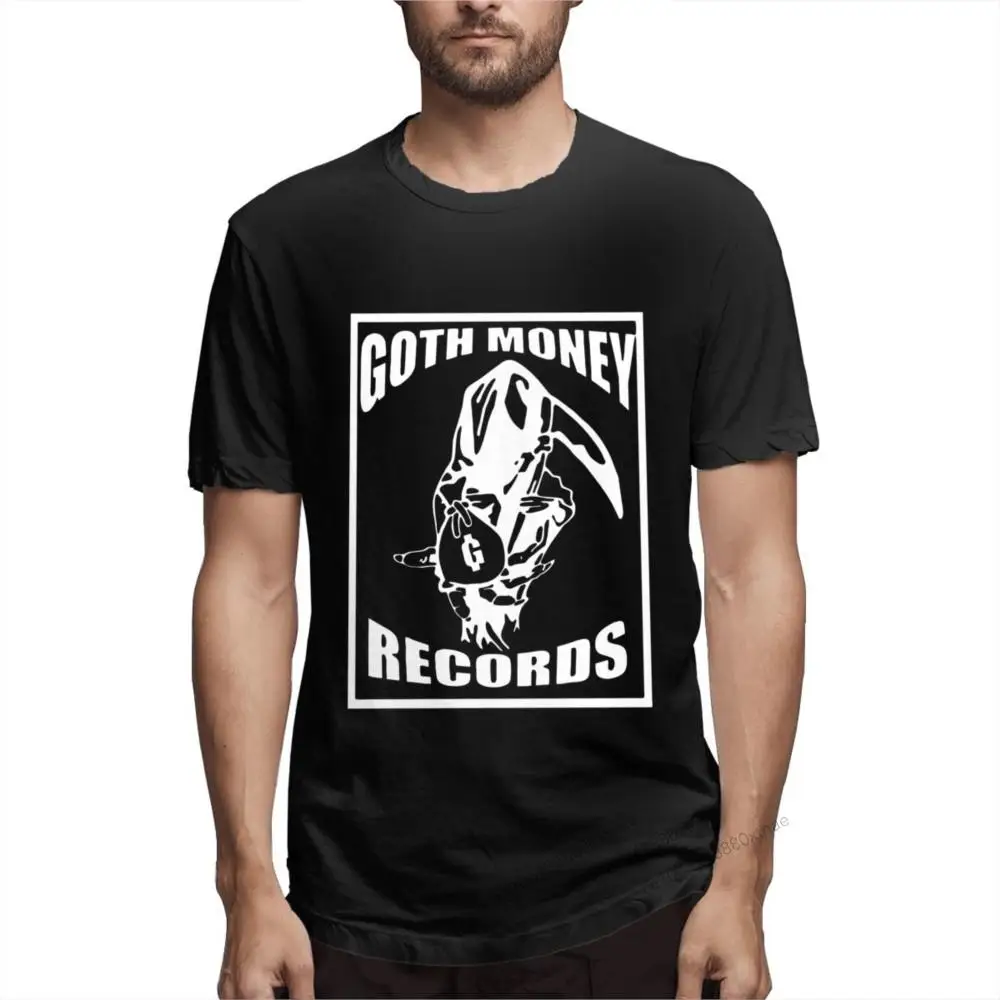 

Goth Goth Money Records Men's Funny Tee Shirt Short Sleeve Round Collar T-Shirt Cotton Original Clothing