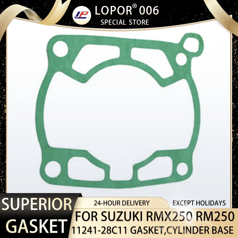 

Motorcycle Engine Cylinder Base Seal Gasket For SUZUKI RMX250 T,W 1989-1998 RM250 S,N 1989-1995 11241-28C11