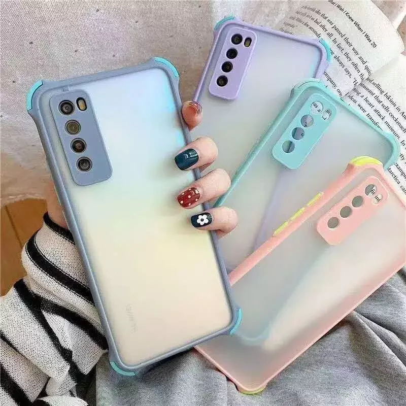 

NEW2023 Shockproof Phone Case P30 P40 Mate 20 Lite Pro 4G 5G Y8P Y9A 2020 7 6 SE 7I Anti-Fall Matte Translucence Cover