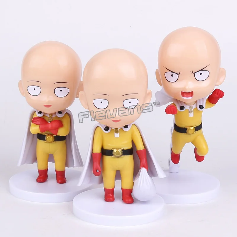 

3pcs/set ONE PUNCH MAN Saitama Sensei PVC Figures Toys Car Decoration Dolls
