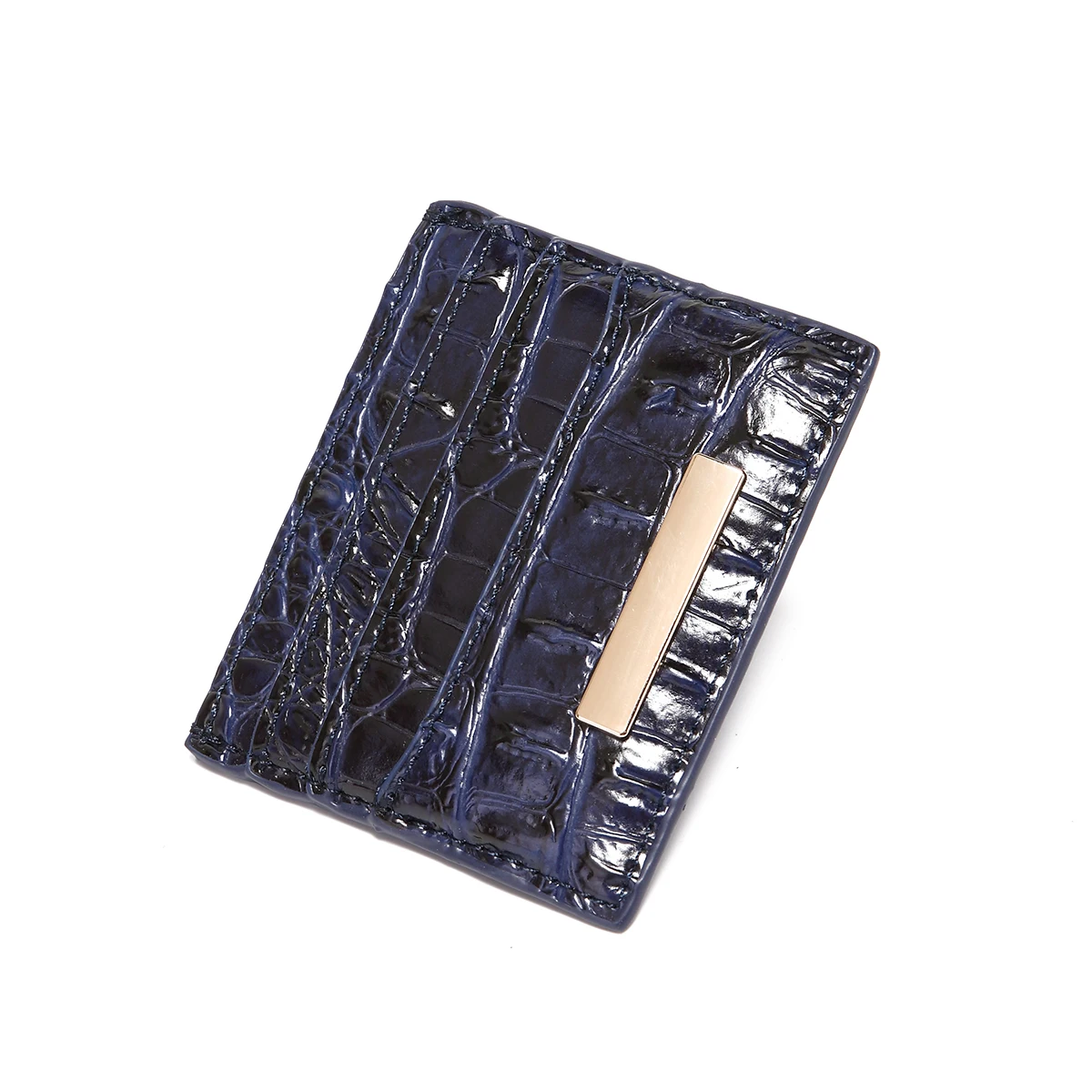 Однотонный кошелек с крокодиловым узором держатель для карт нулевой автобусной