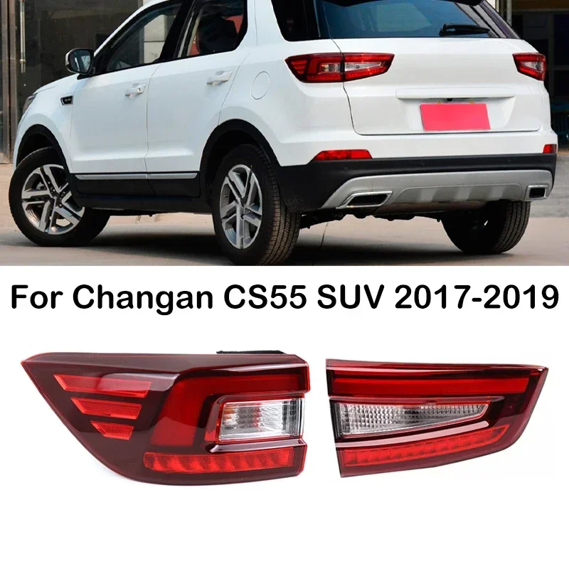 Новый! Для Changan CS55 SUV 2017 2018 2019 задний бампер автомобиля фонарь в сборе стоп-сигнал