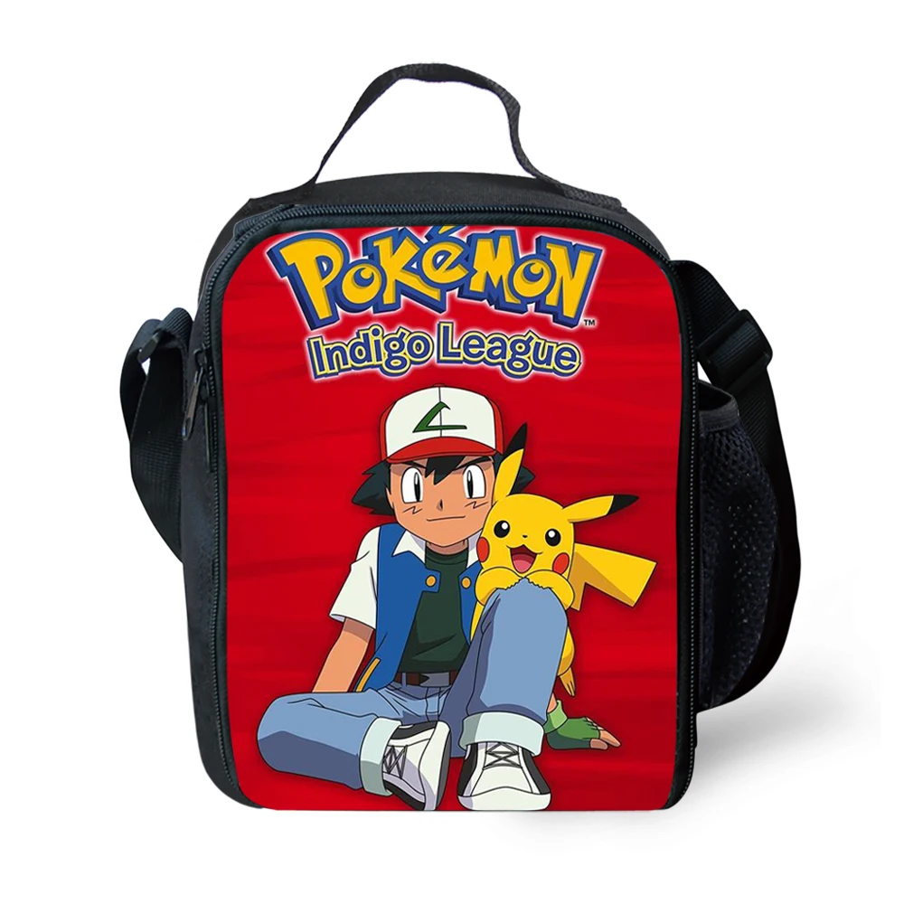 

Портативная Изолированная Полиэстеровая сумка для ланча с принтом покемона, Термосумки для пикника для женщин, детей, мужчин, Ланч-бокс, сум...