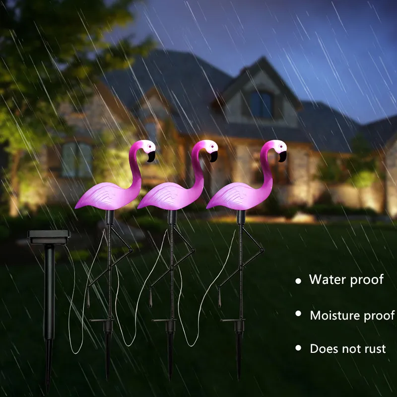

Flamingo Solar Led Light Outdoor Fence Light Courtyard Garden Waterproof Outside Deco Solar Light Christmas Decoration