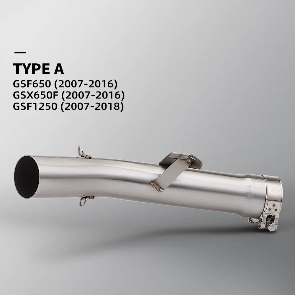 

Подходит для GSF650 (2007-2016) GSF1250 (2007-2018) для GSX650F без шнуровки переднего мотоцикла, соединение выхлопной трубы из нержавеющей стали