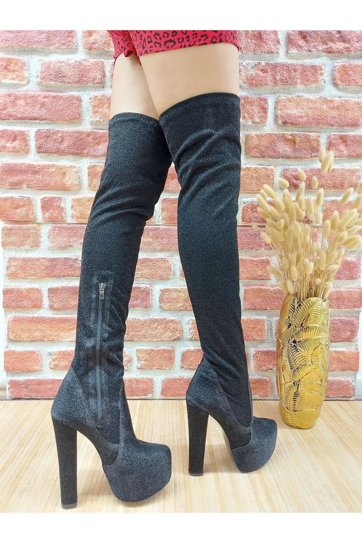 

Women's Fashion Handmade Special Sim High Heels Over The Knee Boots