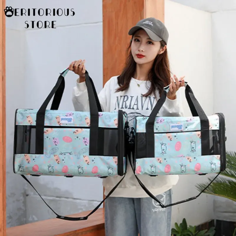 Переносная сумка для щенков собак кошек котят летняя воздухопроницаемая