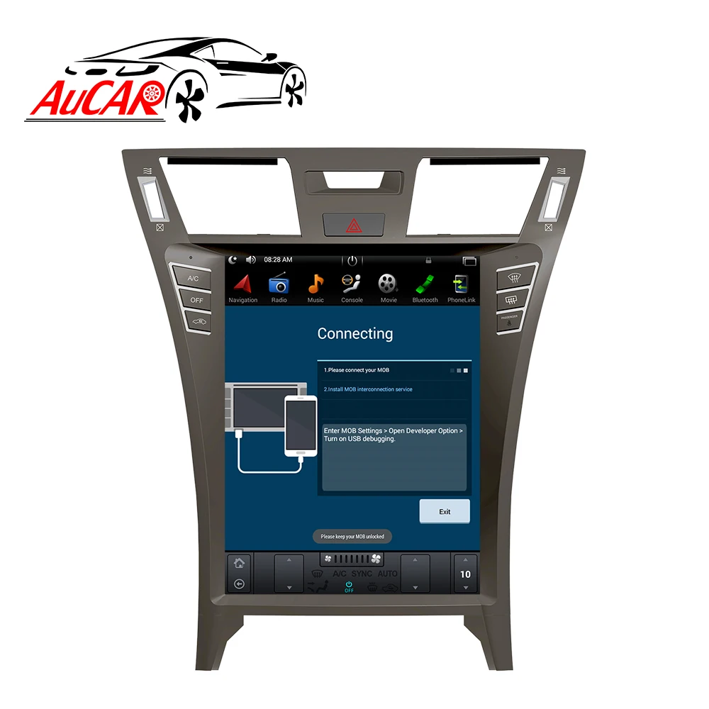 AuCar 12 1 &quotAndroid 9 GPS навигация автомобильное радио видео Тесла экран авто стерео