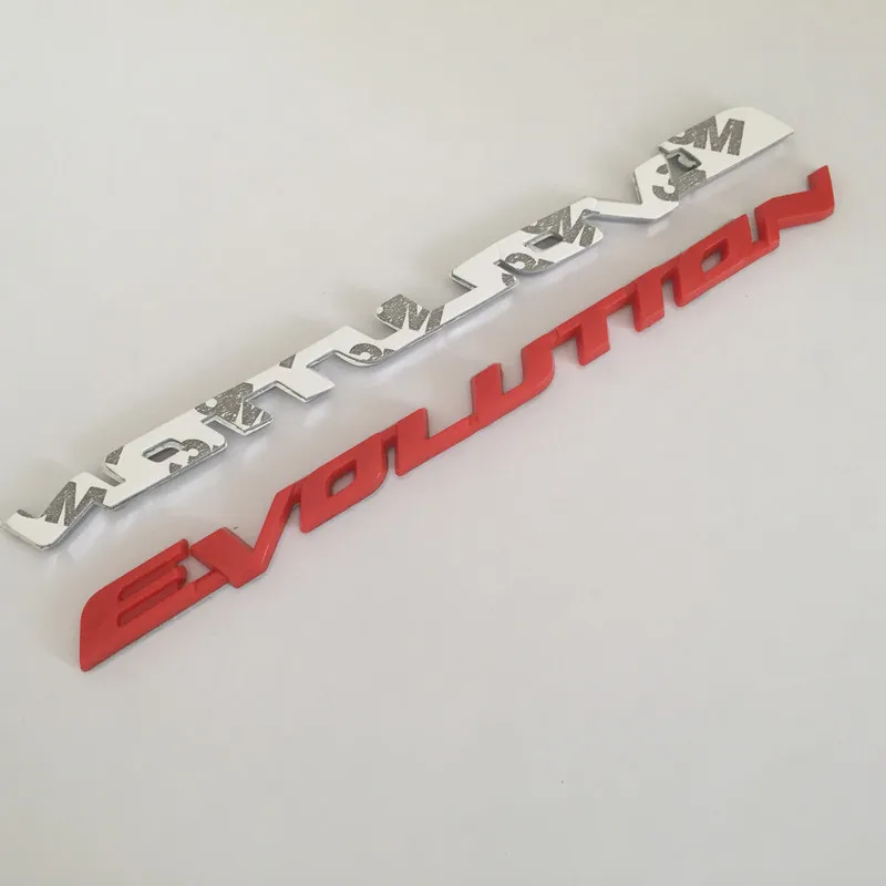 1 шт. 3D ABS высокое качество EVOLUTION автомобильная буквенная эмблема задний багажник