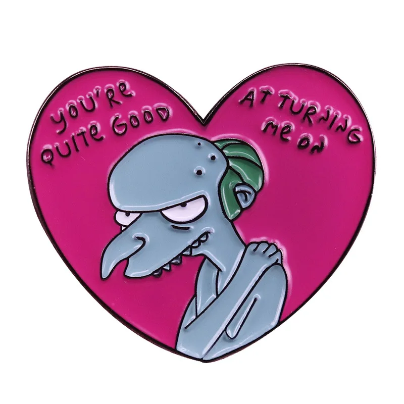 

Креативная эмалированная брошь на лацкан