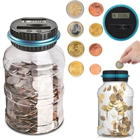 1 8l lcd display money saving box jar electronic digital counting coin bank counter bank portable size box kid gift dropshipping