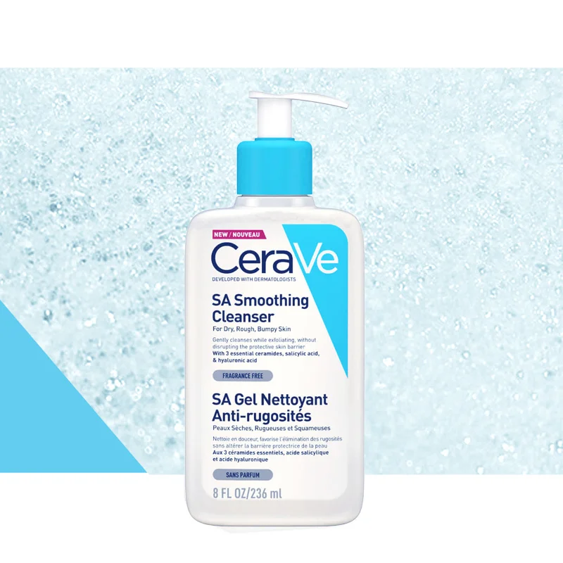 

CeraVe Salicylic Acid Smoothing Cleanser Oil Control Gel Facial Cleanser Gentle Remove Exfoliate Non-irritating Moisturize 236ml