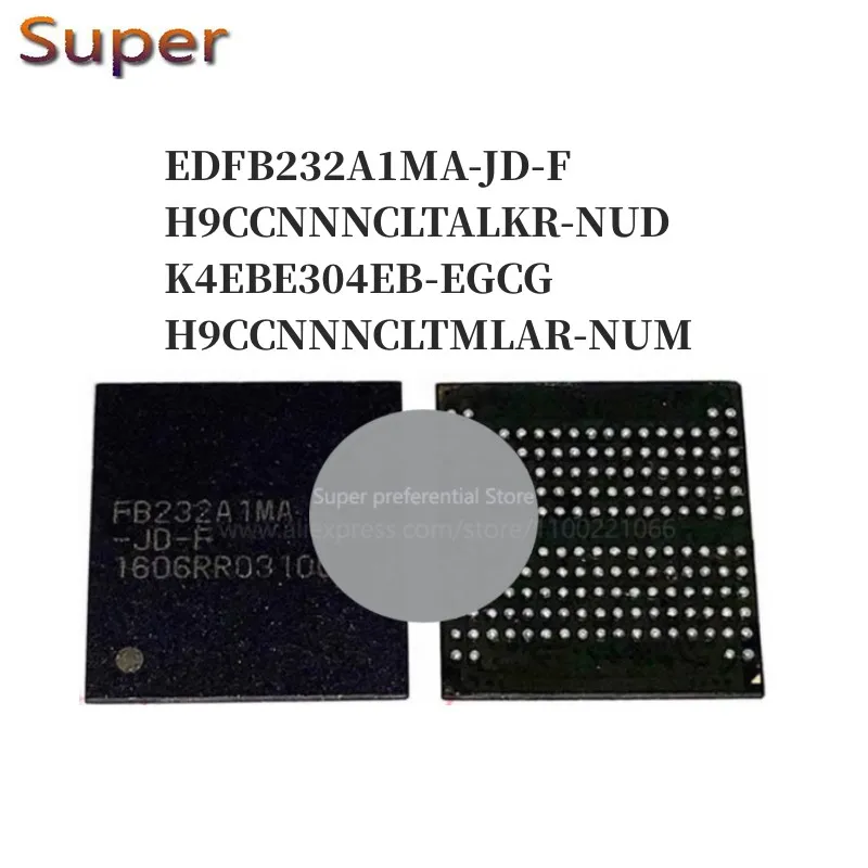 5PCS EDFB232A1MA-JD-F 4G H9CCNNNCLTALKR-NUD K4EBE304EB-EGCG H9CCNNNCLTMLAR-NUM 178FBGA LPDDR3 4GB