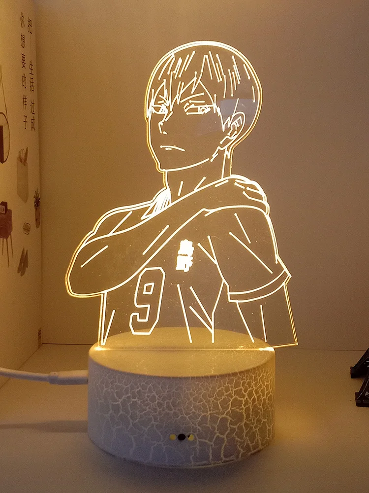 

Haikyuu kageyama tobio 3d led lamp for bedrome manga night lights anime action figures Decoration lampara de noche dormitorio