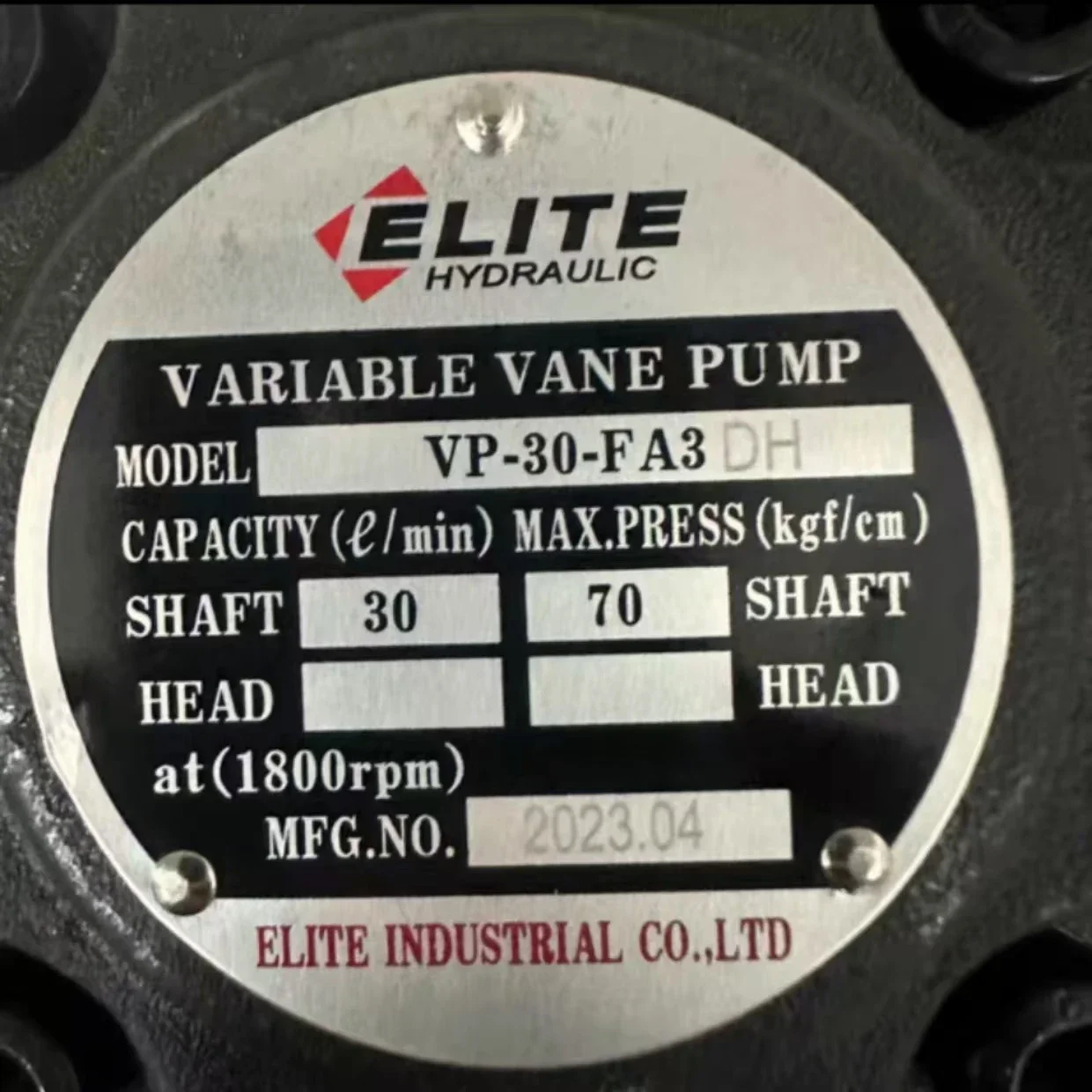 VP-30-FA3-DH 9-tooth spline