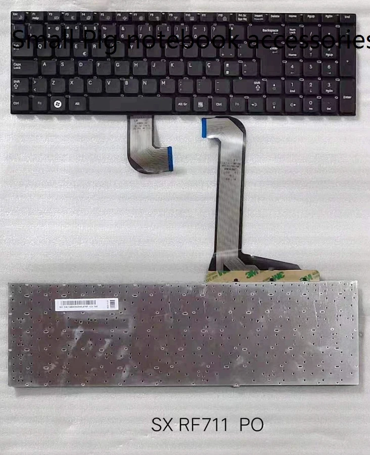 

Португальская сменная клавиатура для Samsung RF712 RF710 RF711, черная, без рамки, клавиатура для ноутбука po