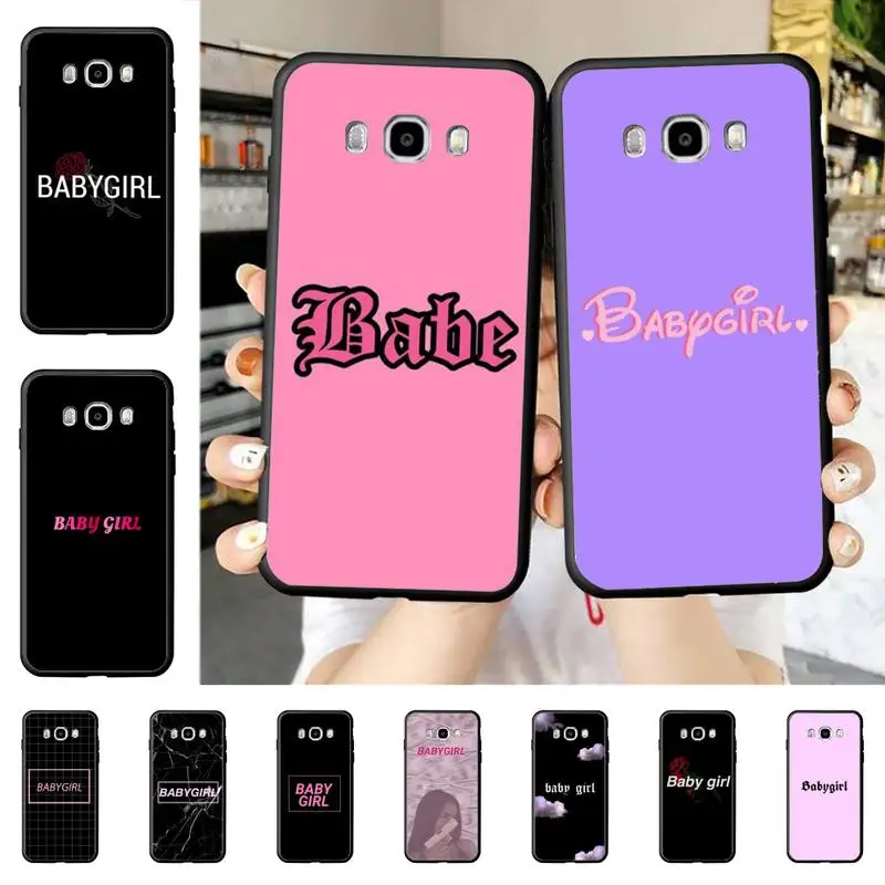 

Babe babygirl Phone Case for Samsung J 4 5 6 7 8 prime plus 2018 2017 2016 J7 core