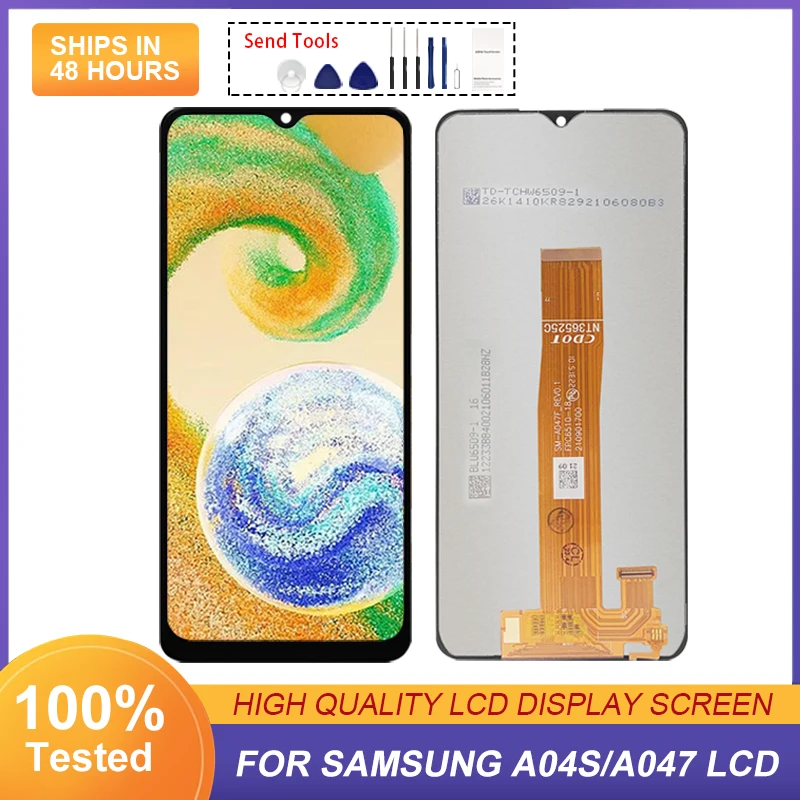 

6.5 Inch A047 Display For Samsung Galaxy A04S LCD With Touch Panel Screen Digitizer A047F A047F/DS A047F/DSN Assembly 1Pcs