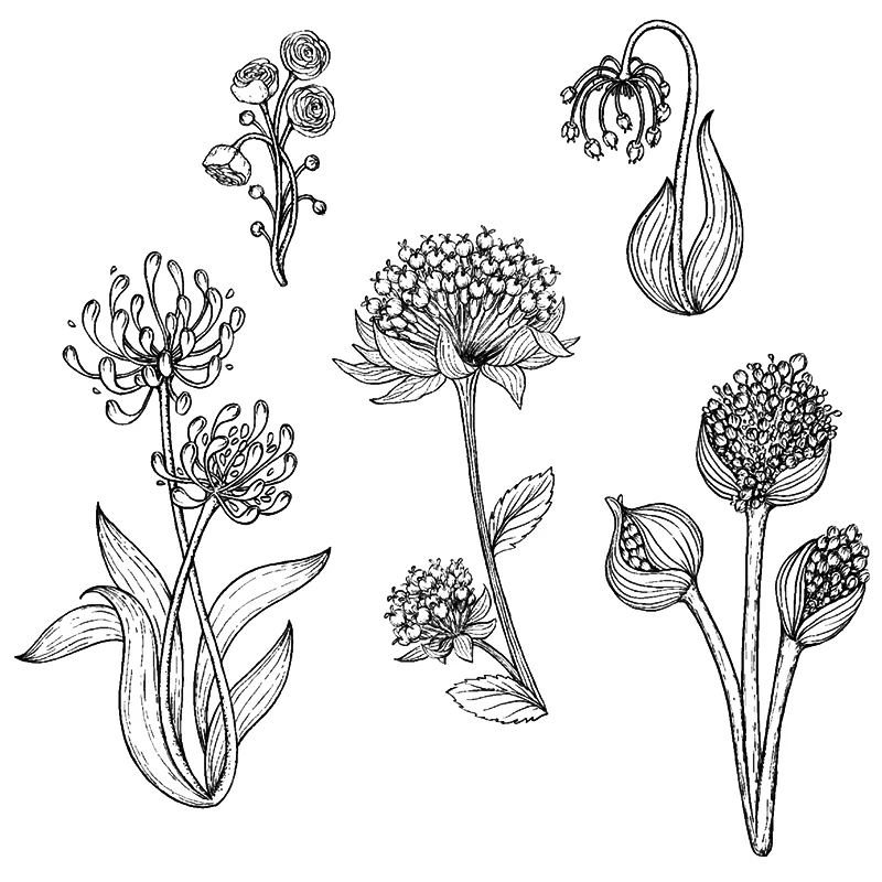 Новинка 2022 набор прозрачных штампов с будильником и металлическими вырубными