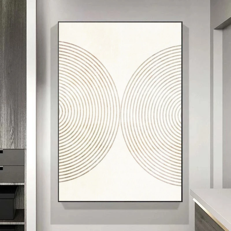 Современные абстрактные полосы на белом фоне плакаты и принты Картина холсте