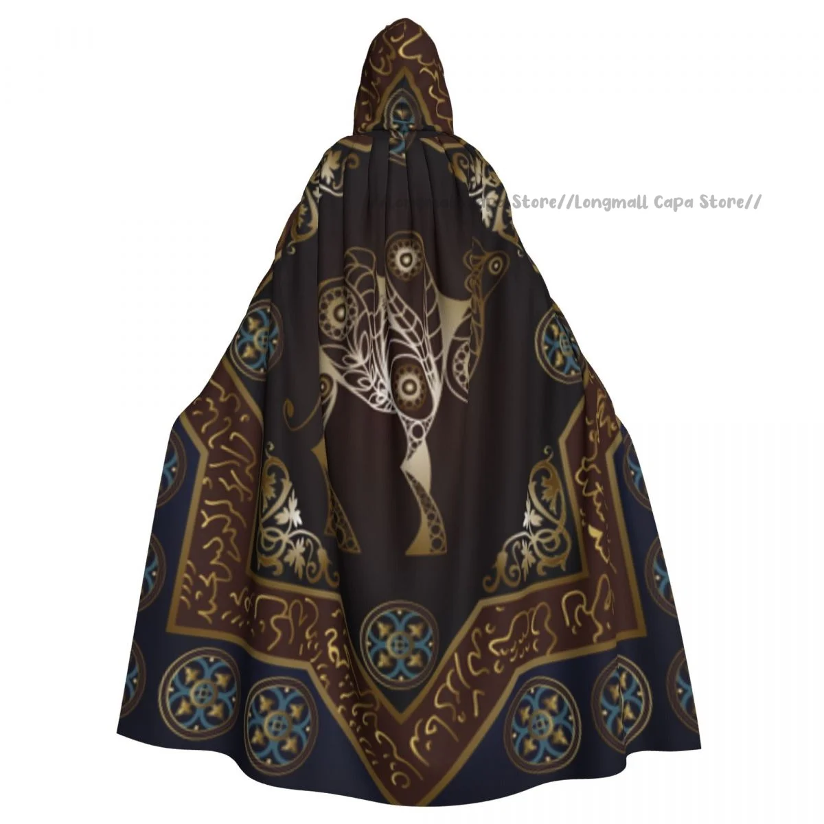 Абстрактный верблюжий плащ с капюшоном для косплея