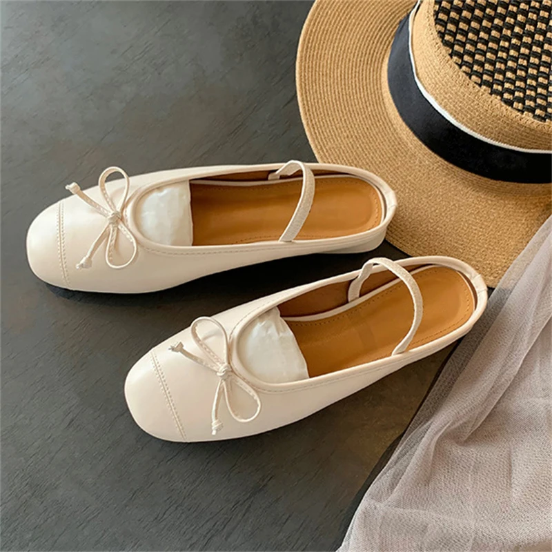 

Spring Autumn Round Toe Women Slippers Fashion Butterfly-knot Shallow Slip On Ladies Mules Shoes Slides Zapatillas Mujer