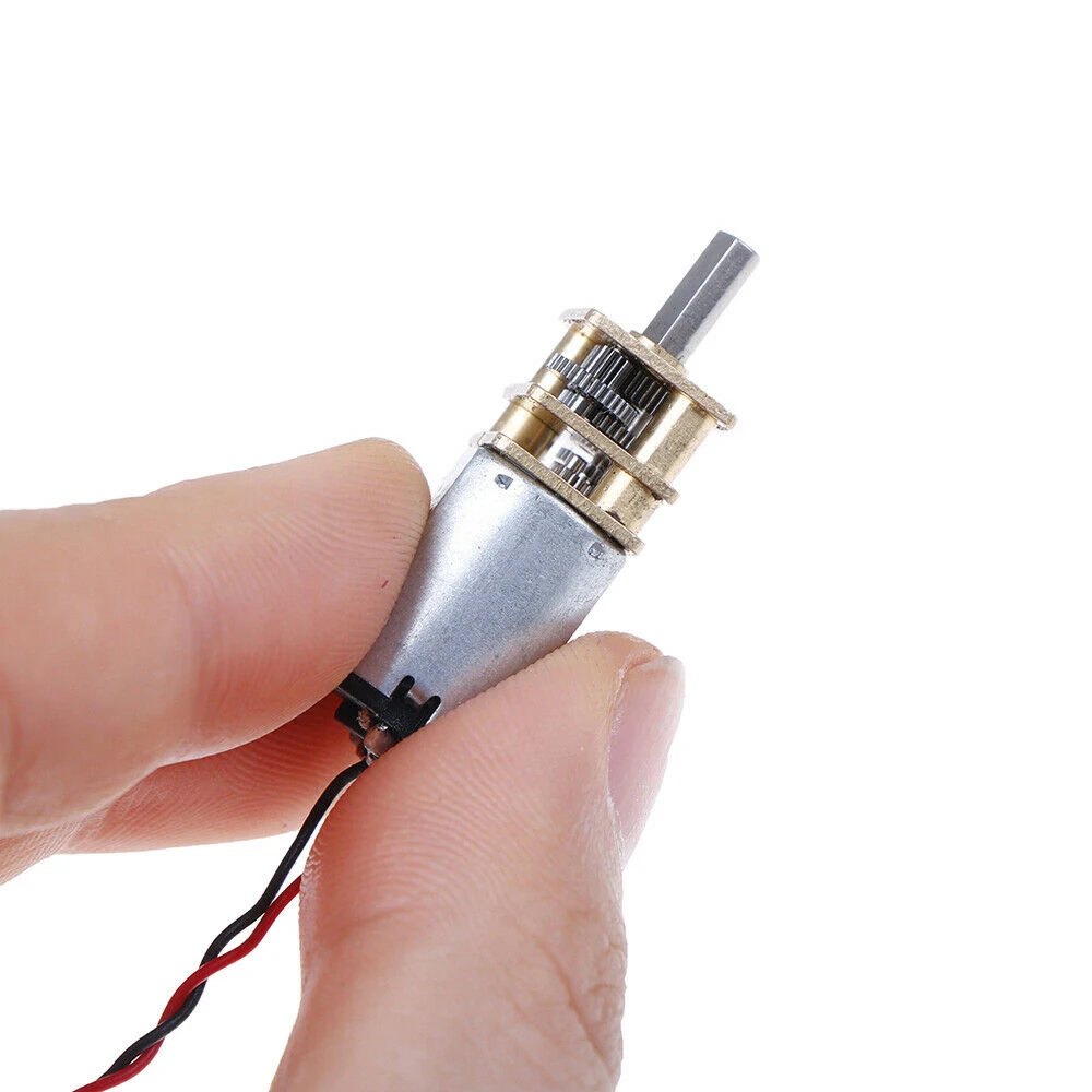 

DC 3-6V Mini Micro N20 Gear Motor Slow Speed Full Metal Gearbox DIY Car Robot