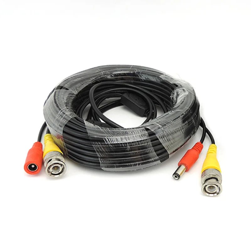 

5M/10M/20M/30M BNC Video Power Cable Output DC Plug Wire for CCTV Camera Surveillance DVR System Accessories L1