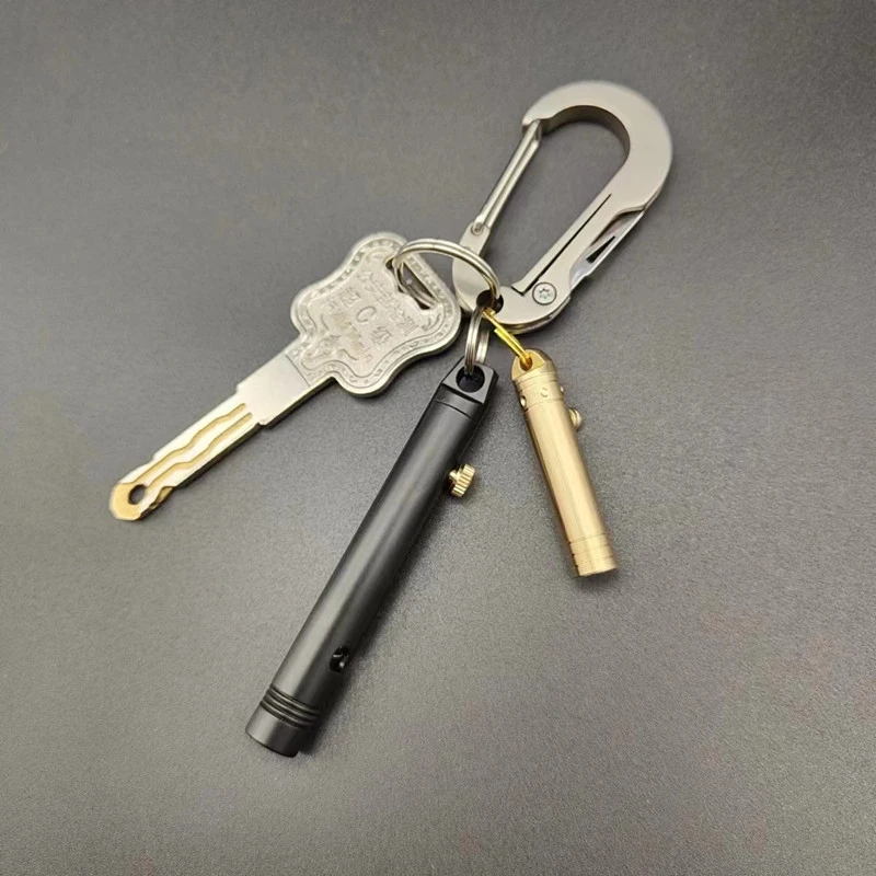 1 шт. металлическая карманная открывалка для картона с брелком сверху