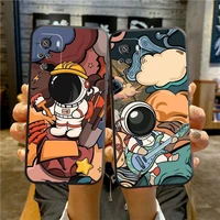 Cute Astronaut Phone Case For Redmi Note Pro Note 2021 10S Pro Max 10T Yln3 2021 Capa PVC Accessories