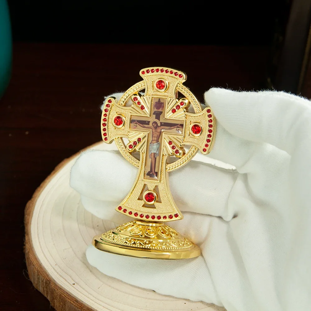 Красный драгоценный камень ручной работы религиозный православный карася