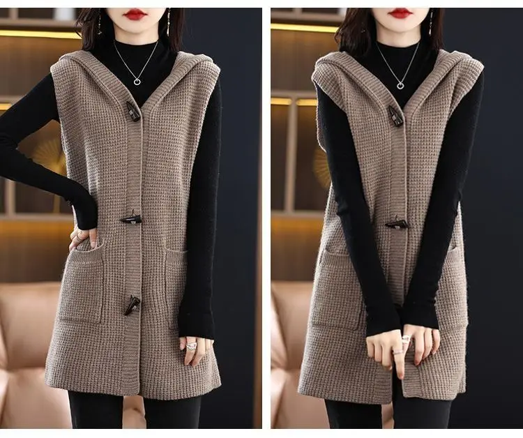 Жилет сетчатый женский средней длины верхняя одежда популярная в Интернете