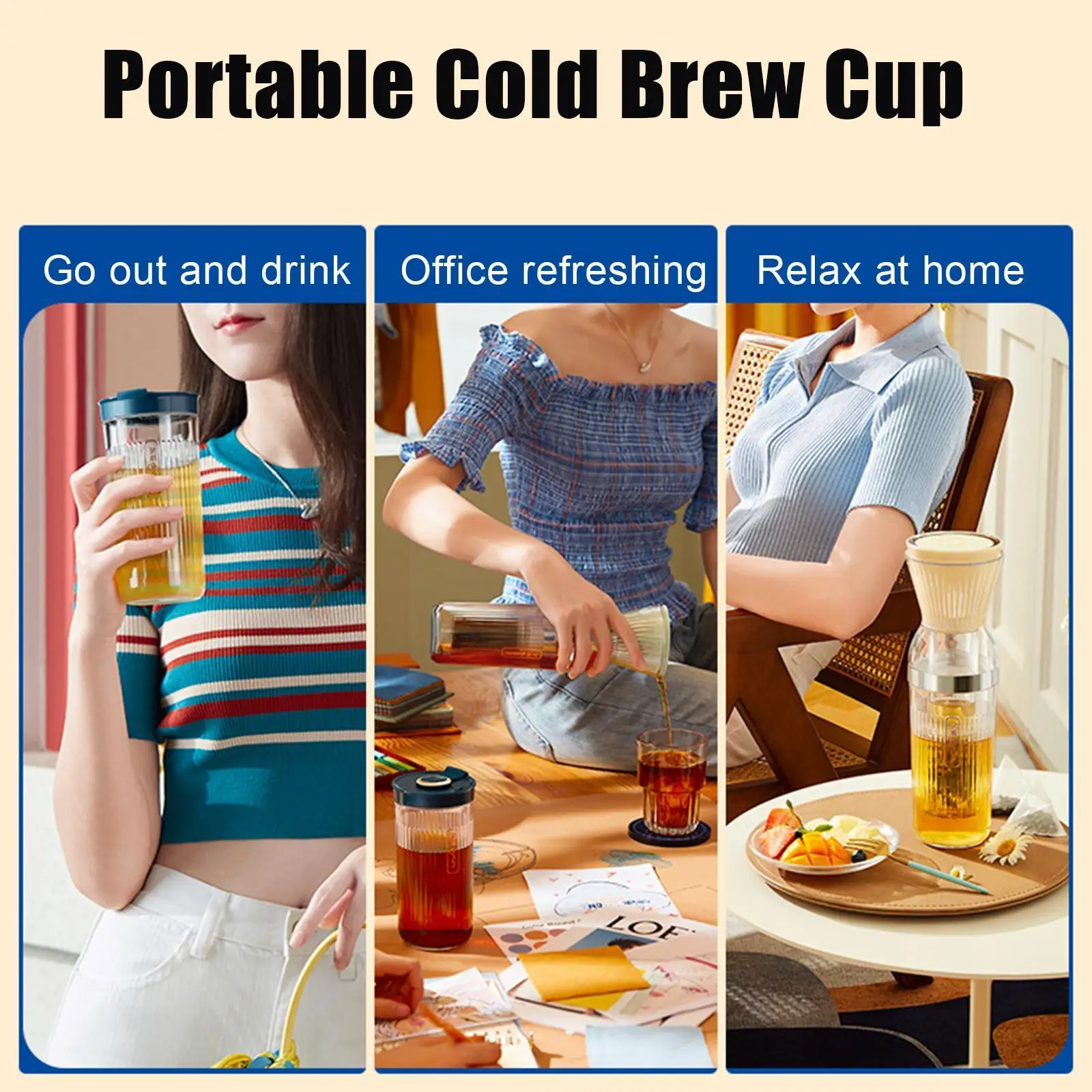 

Кофейник для холодного приготовления, стеклянная холодная закалка, холодная закалка для холодного приготовления, кружка для холодного при...