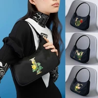 underarm bags womens shopping bag subaxillary case clutch golden flower print shoulder cases travel cosmetic storage handbag
